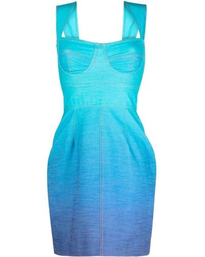 Bambah Mini-jurk Met Kleurverloop - Blauw