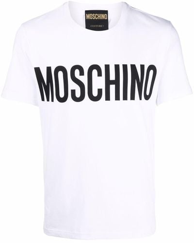 Moschino T-Shirt mit Logo-Print - Weiß