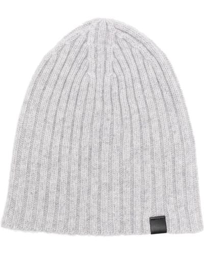 Tom Ford Ribbed-knit cashmere beanie - Blanco