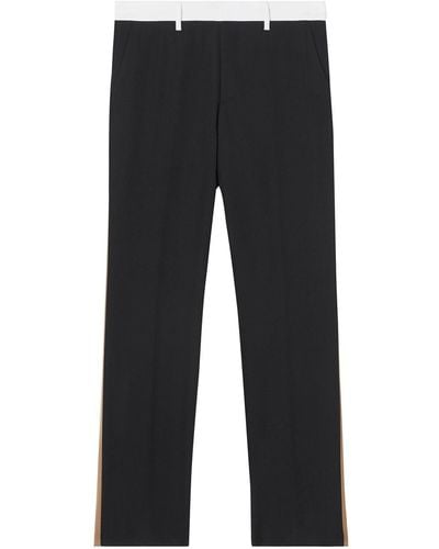 Burberry Side stripe tailored trousers - Noir