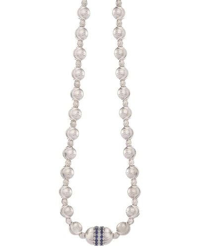 Officina Bernardi 18kt White Gold Empire Sapphire Necklace