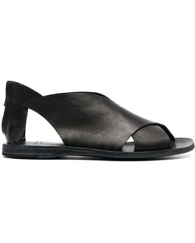 Officine Creative Crossover Flat Sandals - Black