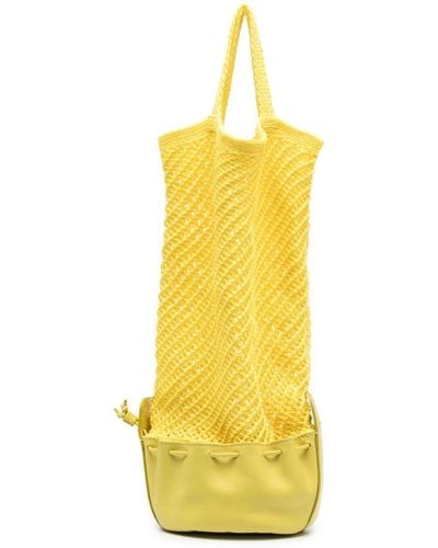 Hereu Fruita Packable Knitted Net Bag - Yellow