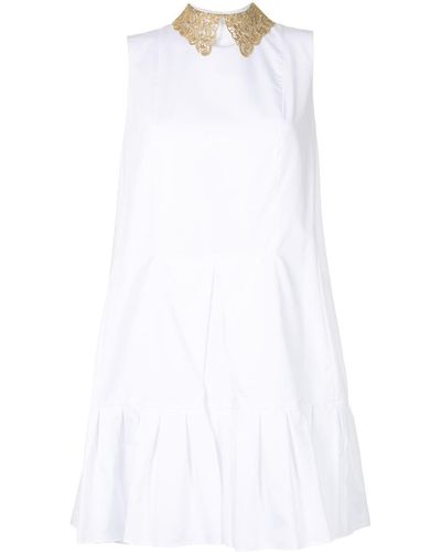 Erdem レースカラー ドレス - ホワイト