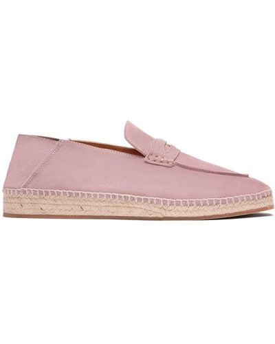 Bally Square-toe Leather Espadrilles - Pink