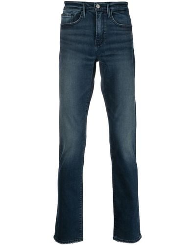 FRAME Slim-cut Organic Denim Jeans - Blue