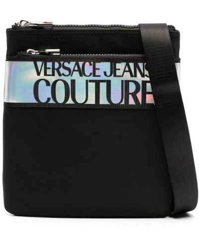 Versace Kuriertasche mit Jacquard-Logo - Schwarz