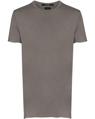 Ksubi Seeing Lines Cotton T-shirt - Gray