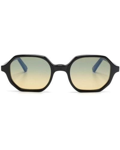 Lgr Zanzibar Geometric-frame Sunglasses - Black