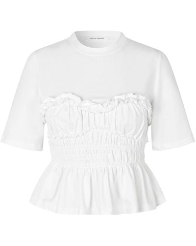 Cecilie Bahnsen Camiseta Vilde - Blanco