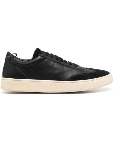 Officine Creative Low-top Leather Trainers - Black