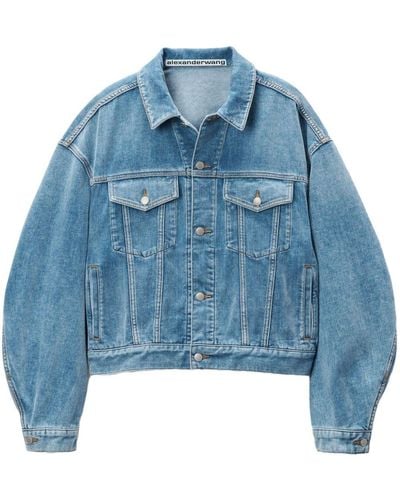 Alexander Wang Cotton Denim Jacket - Blue