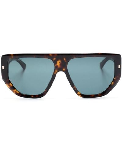 DSquared² Hype Tortoiseshell Pilot-frame Sunglasses - Blue