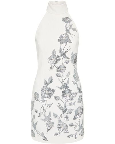 Rebecca Vallance Monroe Sequin-Embellished Mini Dress - White