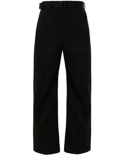 Lemaire Belted wide-leg trousers - Schwarz