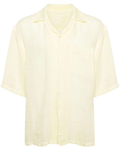 120% Lino Short-sleeved Linen Shirt - Natural