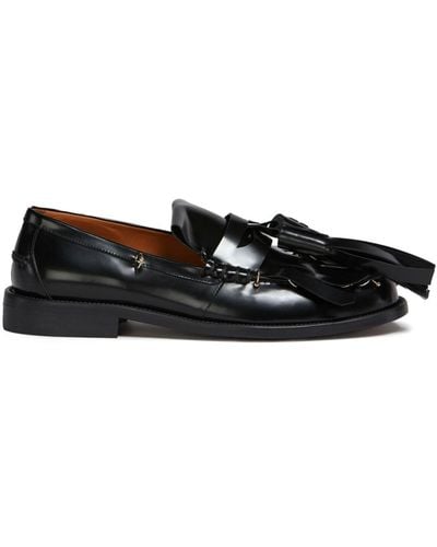 Marni Tassel-detail Leather Loafers - Black