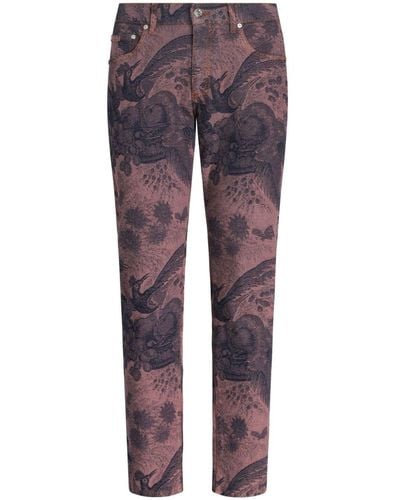 Etro Straight Jeans - Paars