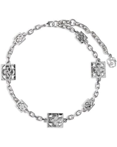 Burberry Rose Monogram Necklace - Metallic