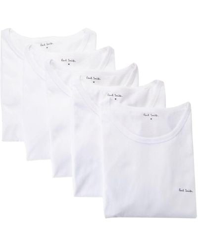Paul Smith Vijf Katoenen T-shirts - Wit