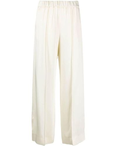 Jil Sander High-waist Pleated Pants - White