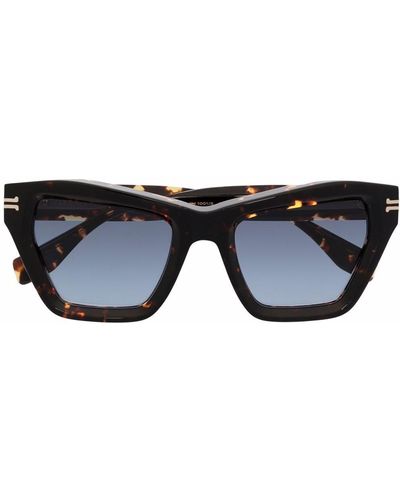 Marc Jacobs Eckige Sonnenbrille in Schildpattoptik - Schwarz