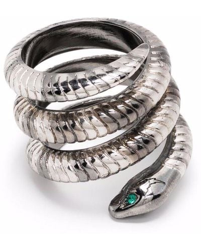 Zadig & Voltaire Double Snake Ring - Metallic