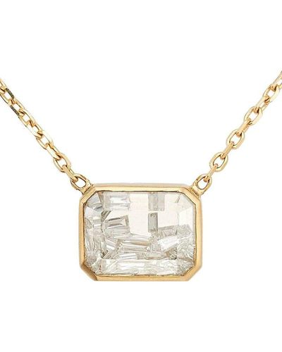 Moritz Glik 18kt Yellow Gold Esmeralda Diamond Shaker Pendant Necklace - Metallic