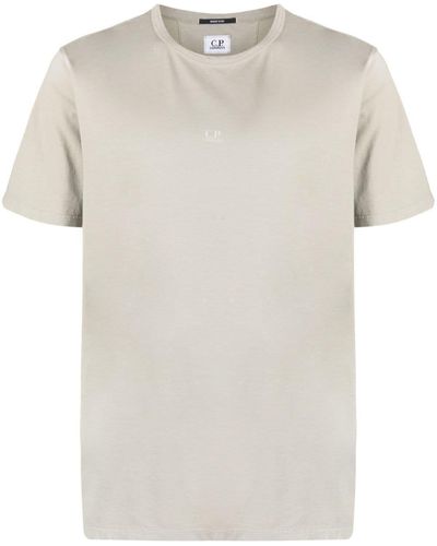 C.P. Company T-shirt Met Logoprint - Wit