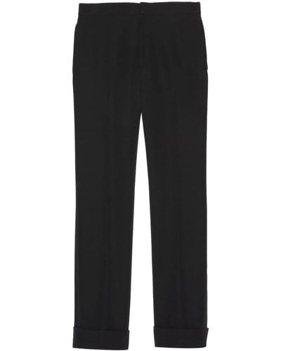 Gucci Stripe-detail Tailored Trousers - Black