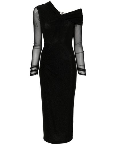 Diane von Furstenberg Rich Lurex Mini-jurk - Zwart