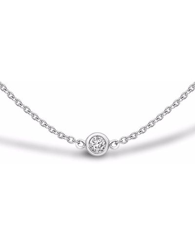 Pragnell 18kt White Gold Sundance Diamond Necklace - Metallic