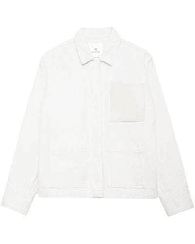 Anine Bing Veste à design Jake multi-poches - Blanc
