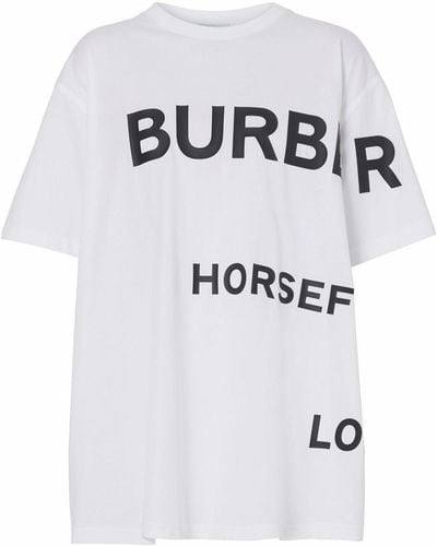 Burberry Horseferry estampado - Blanco