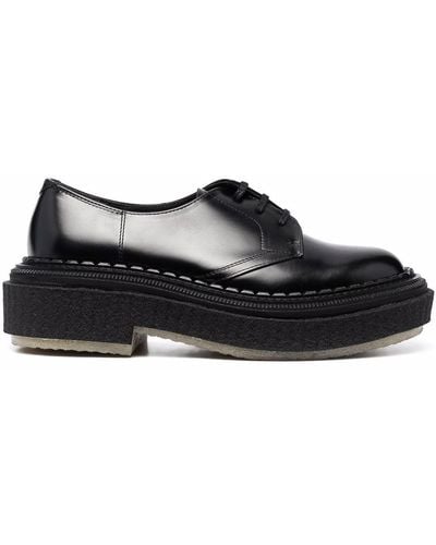 Adieu Type 135 Leather Derby Shoes - Black