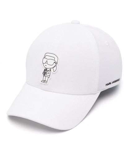 Karl Lagerfeld K/ikonik Baseball Cap - ホワイト