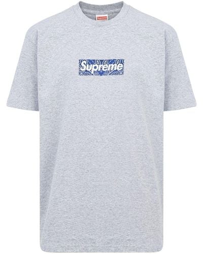 Supreme Camiseta con logo - Azul
