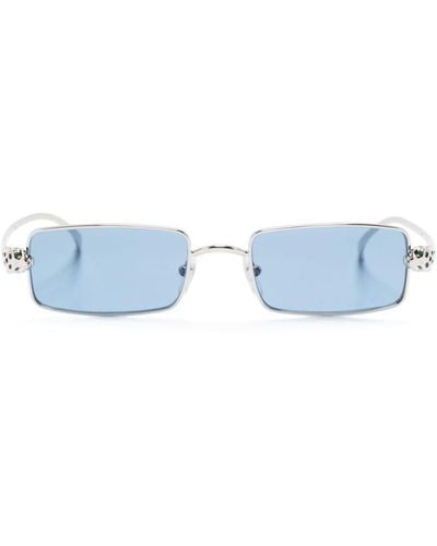 Cartier Panthère de Cartier Sonnenbrille mit eckigem Gestell - Blau