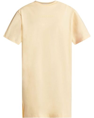 Lacoste Logo-print Cotton T-shirt - Natural