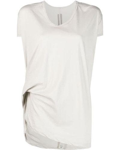 Rick Owens Hiked T-Shirt - Weiß