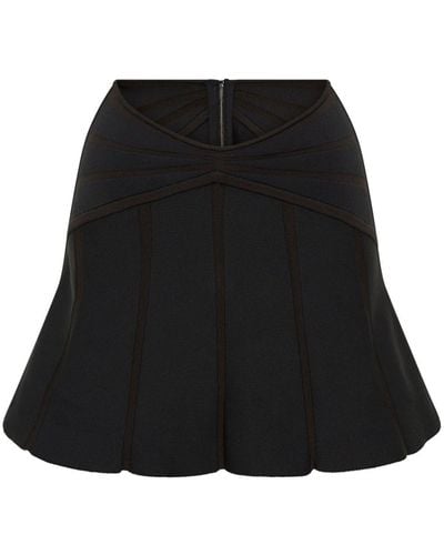 Dion Lee High-waisted Panelled Miniskirt - Black