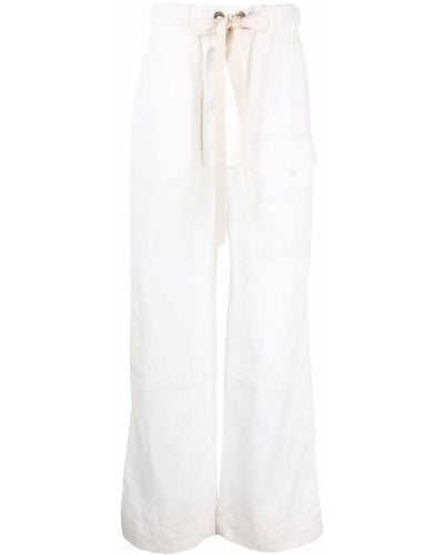 Stella McCartney Flap Pockets Straight-leg Pants - White