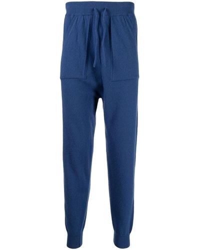 Pringle of Scotland Pantalon de jogging en maille fine - Bleu