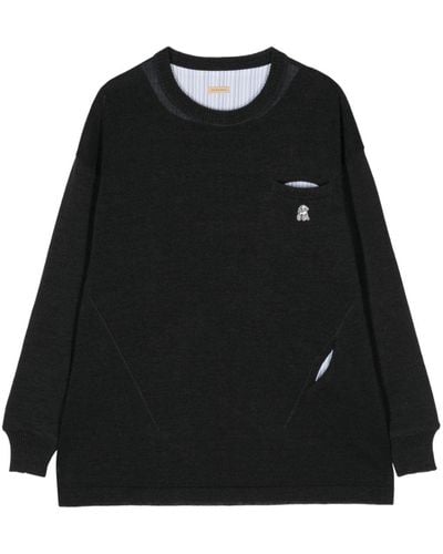 Undercover Logo-appliqué Sweater - Black