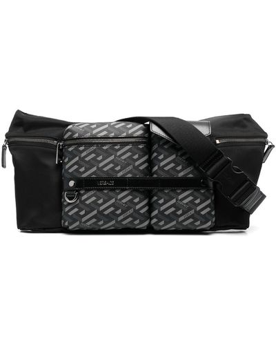 Versace ジップ ベルトバッグ - ブラック