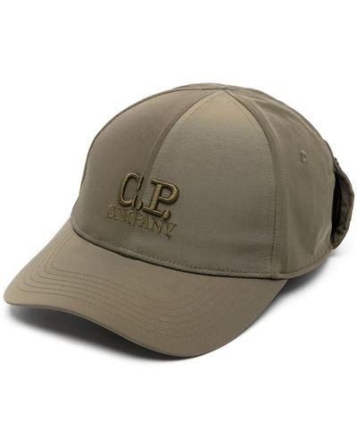 C.P. Company Logo-embroidered Curved-peak Cap - Grey