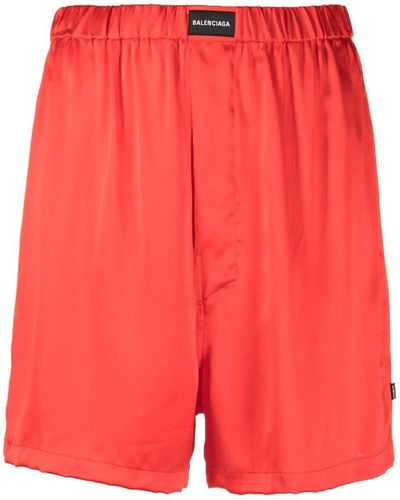 Balenciaga Zijden Boxershorts - Rood