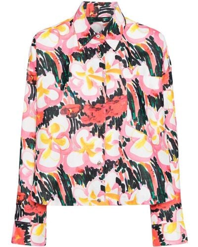 JNBY Oversized Floral-print Blouse - Multicolor