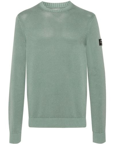 Ecoalf Tail-knitted Cotton-blend Jumper - Green