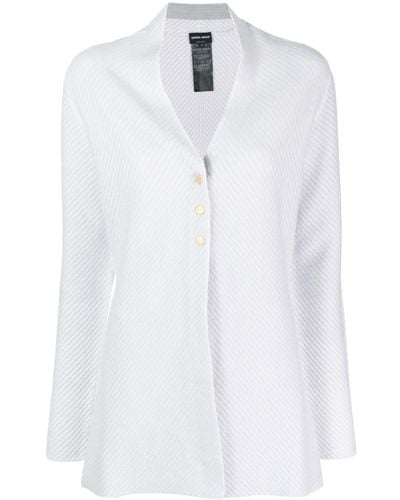 Giorgio Armani Three Button Cardigan - White